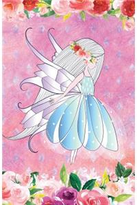 Journal Notebook Pretty Fairy In Flowers