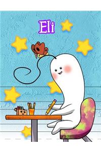 Eli: Personalized Book with Child's Name, Primary Writing Tablet, 65 Sheets of Practice Paper, 1