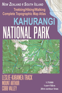 Kahurangi National Park Trekking/Hiking/Walking Complete Topographic Map Atlas Leslie-Karamea Track Mount Arthur New Zealand South Island 1