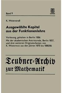 Ausgewählte Kapitel Aus Der Funktionenlehre