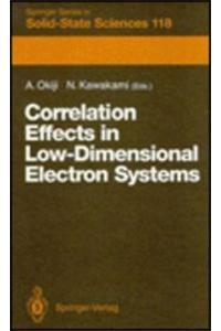 Correlation Effects in Low-Dimensional Electron Systems