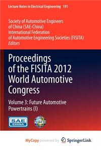 Proceedings of the FISITA 2012 World Automotive Congress