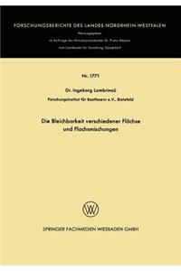 Die Bleichbarkeit Verschiedener Flächse Und Flachsmischungen