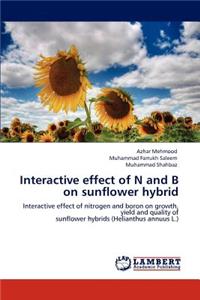 Interactive effect of N and B on sunflower hybrid