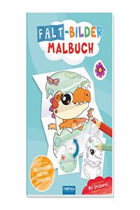 Trotsch Malbuch Faltbilder-Malbuch Dino