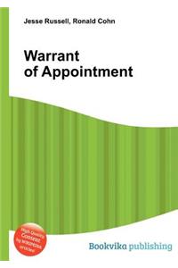 Warrant of Appointment