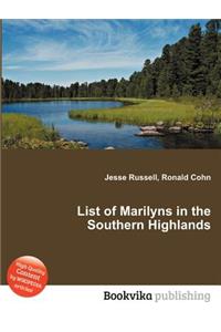 List of Marilyns in the Southern Highlands
