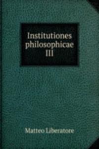 Institutiones philosophicae