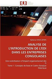 Analyse de l''introduction de l''edi Dans Les Entreprises Congolaises