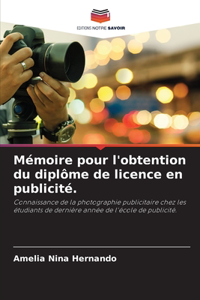 Mémoire pour l'obtention du diplôme de licence en publicité.