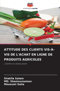 Attitude Des Clients Vis-À-VIS de l'Achat En Ligne de Produits Agricoles