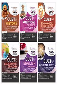 Go To Guides for CUET (UG) Humanities Stream - History, Political Science, Geography, Economics, English & General Tests â€“ set of 6 Books | Central Universities Entrance Test |