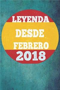 Leyenda Desde Febrero 2018