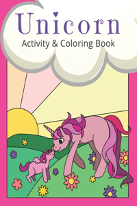 Unicorn Activity and Coloring Book