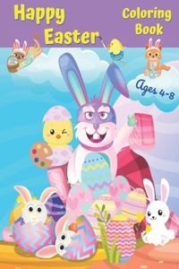 Happy Easter Coloring Book