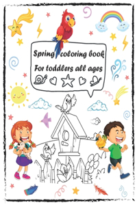 spring coloring book for toddlers all ages