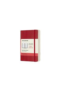 2020 12 MONTH DAILY POCKET DIARY SCARLET