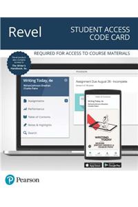 Revel for Writing Today Plus the Writer's Handbook -- Access Code Card