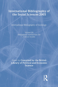 Ibss: Sociology: 2003 Vol.53
