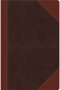 NKJV, Ultraslim Reference Bible, Large Print, Imitation Leather, Brown, Indexed, Red Letter Edition
