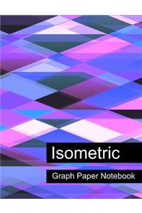 Isometric Graph Paper Notebook. Blank Isometric Graph Paper Notebook Journal Planner.