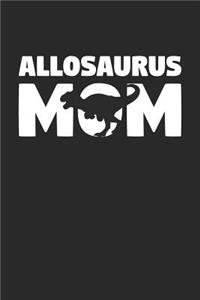 Dinosaur Notebook 'Allosaurus Mom' - Paleontology Gift - Journal for Dino Lover - Paleontologist Diary