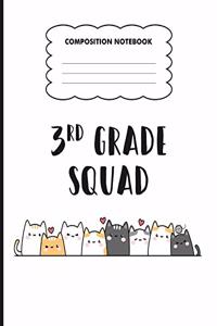 Composition Notebook 3rd grade Squad