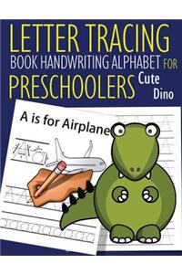 Letter Tracing Book Handwriting Alphabet for Preschoolers Cute Dino