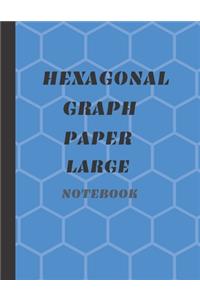 Hexagonal Graph Paper Large Notebook