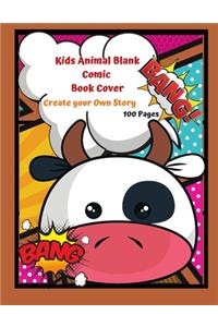 Kids Animal Blank Comic Book Cover Create your Own Story 100 Pages