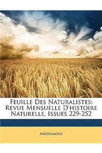 Feuille Des Naturalistes