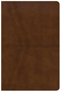 KJV Ultrathin Reference Bible, Brown Deluxe Leathertouch