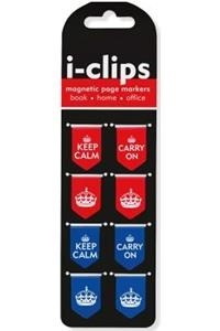 Iclip Mag Bkmk Keep Calm/Carry on