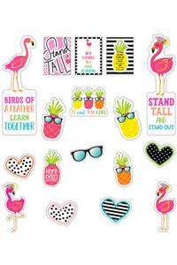 Simply Stylish Tropical Motivational Mini Bulletin Board Set