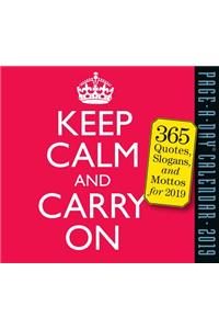 Keep Calm and Carry on Page-A-Day Calendar 2019