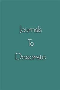 Journals To Decorate