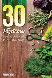 30 Vegetables You Should Be Planting Now: When to Plant Your Summer Vegetable Garden: When to Plant Your Summer Vegetable Garden