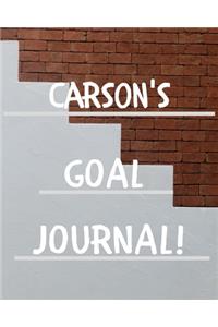 Carson's Goal Journal