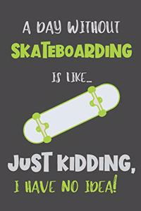 A Day Without Skateboarding Is Like... Just Kidding, I Have No Idea!