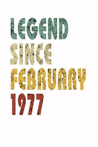 Legend Since February 1977