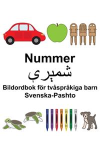 Svenska-Pashto Nummer/شم ر ېې Bildordbok för tvåspråkiga barn