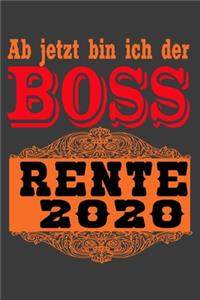 Rentner Notizbuch 2020