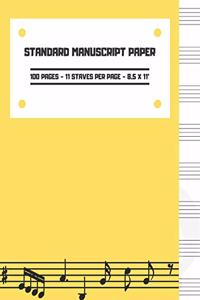 Standard Manuscript Paper