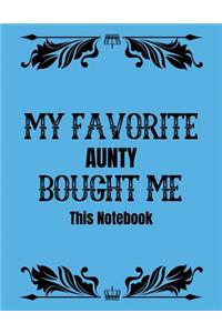 My favorite aunty bought me this notebook