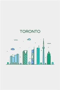 Toronto Minimalist Travel Notebook [Lined] [6x9] [110 pages]