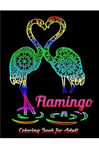 Flamingo Coloring Book for Adults