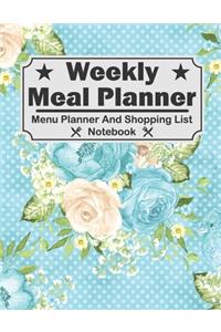 Weekly Meal Planner - Menu Planner And Shopping List Notebook