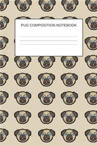 Pug Composition Notebook