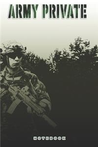 Army Private Notebook