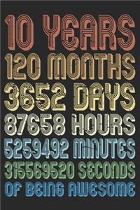 10 Years Of Being Awesome